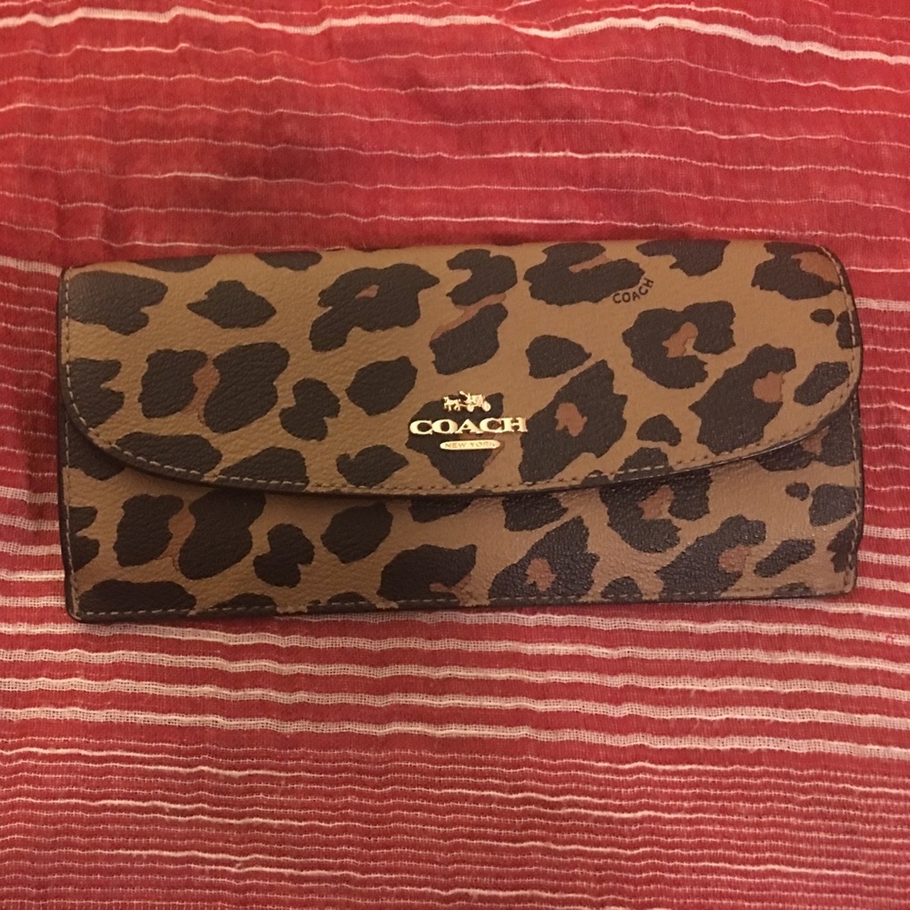 Coach Ocelot Leopard Wallet