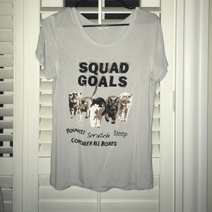 Squad Goals size small T-shirt by Bear Dance