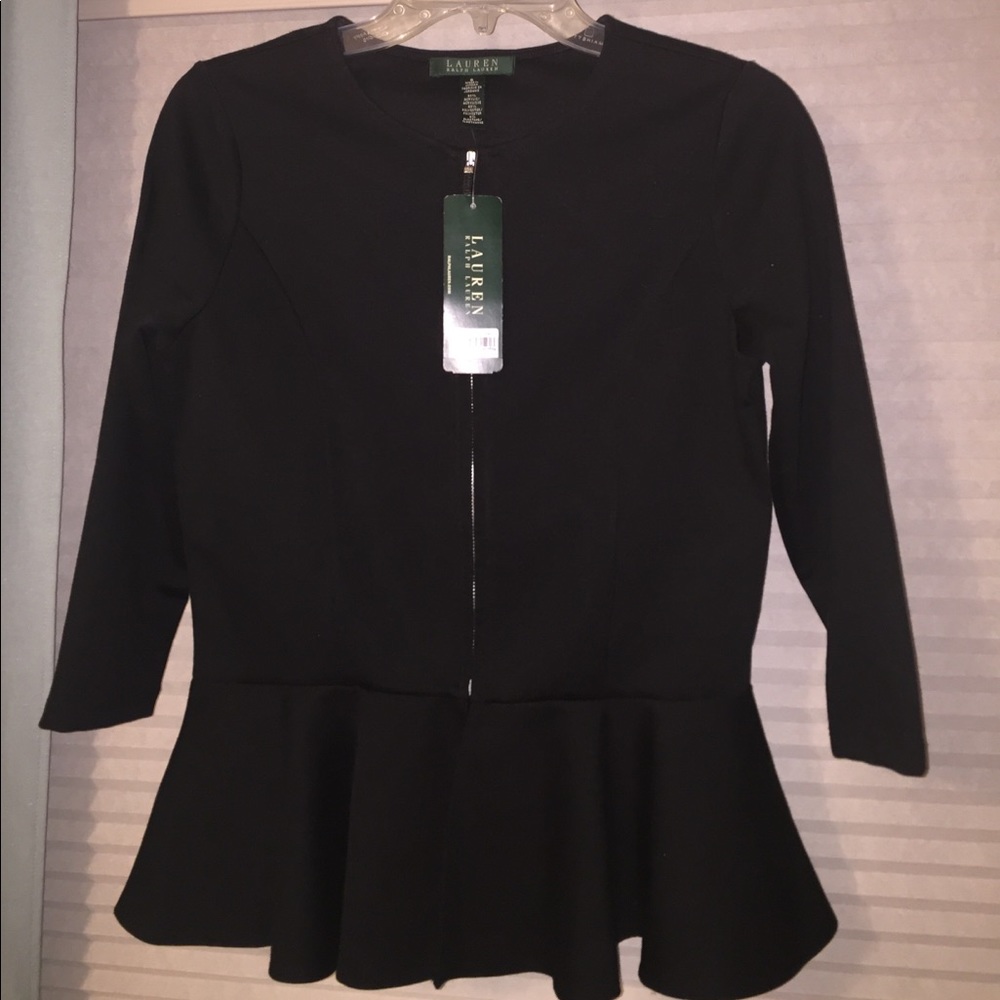 Ralph Lauren Peplum long sleeve top