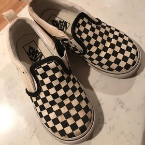 Boys Vans racer slip on shoes with Velcro tabs