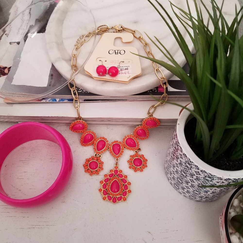 Hot Pink & Orange Jewelry Bundle