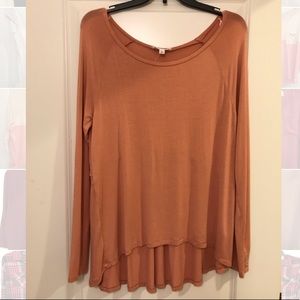 Top with embroidery on the back