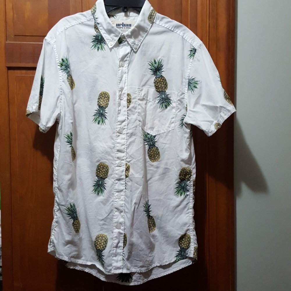 100% cotton pineapple shirt
