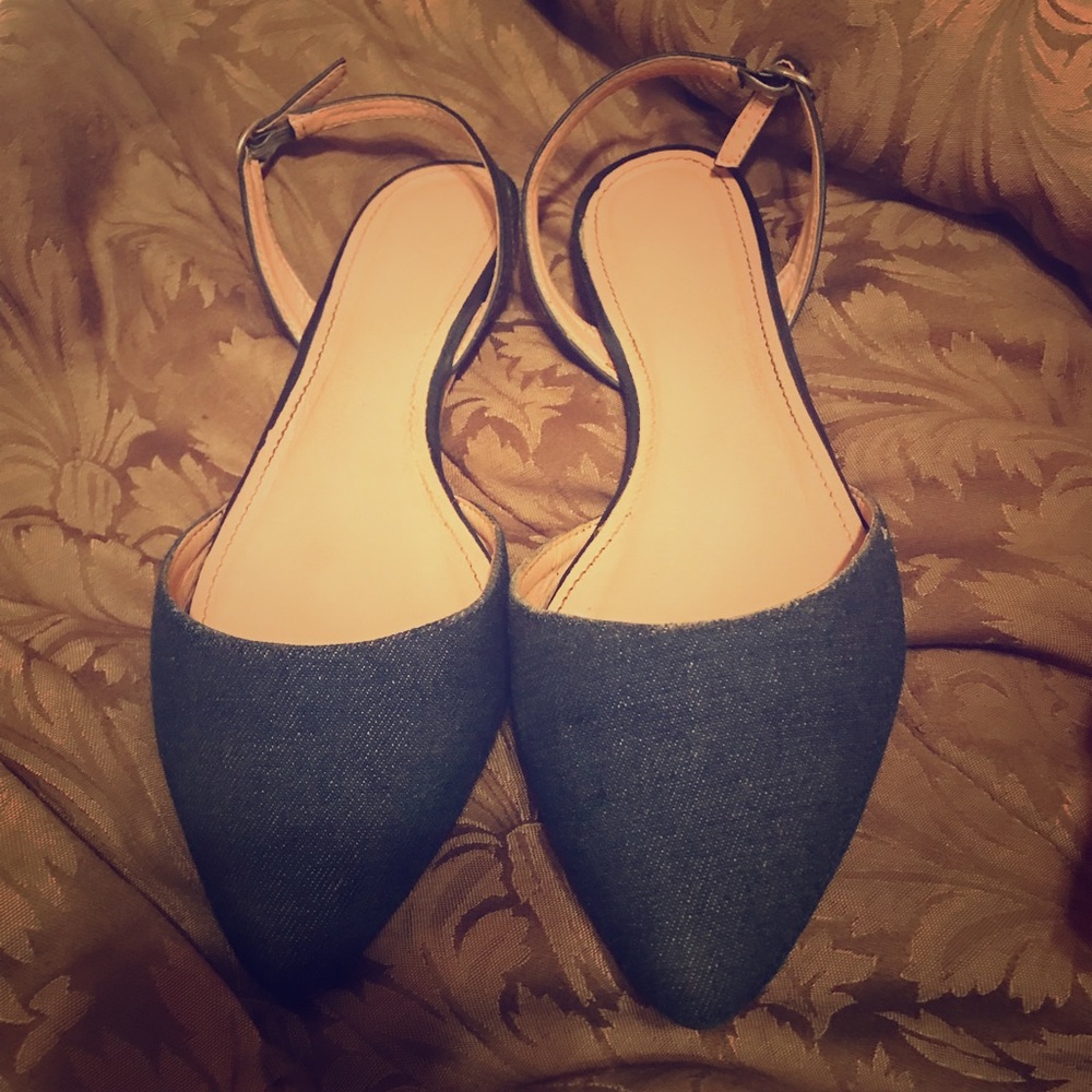 Denim colored flats size 9.5