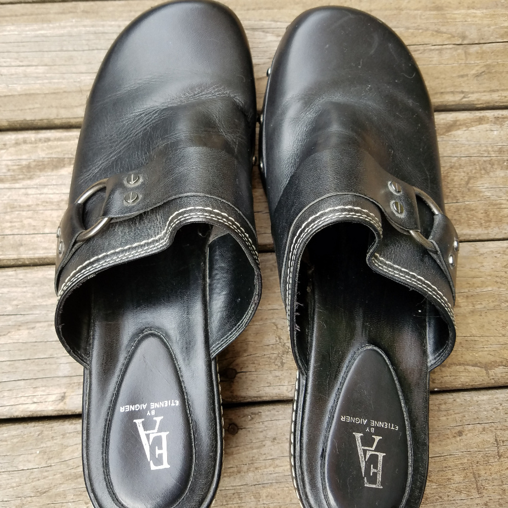 Etienne Aigner "Vanessa" slip-on mules, black