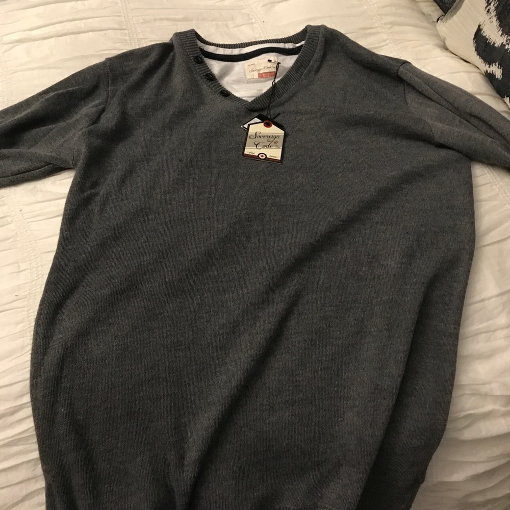 Boys gray sweater