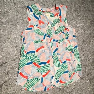 Beach umbrella printed top