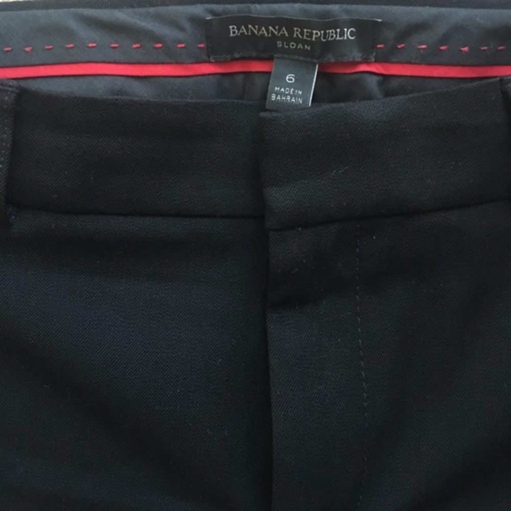 Banana Republic Black Sloan Pants Sz 6