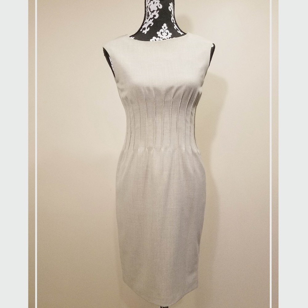 Calvin Klein Cream Sleeveless Dress