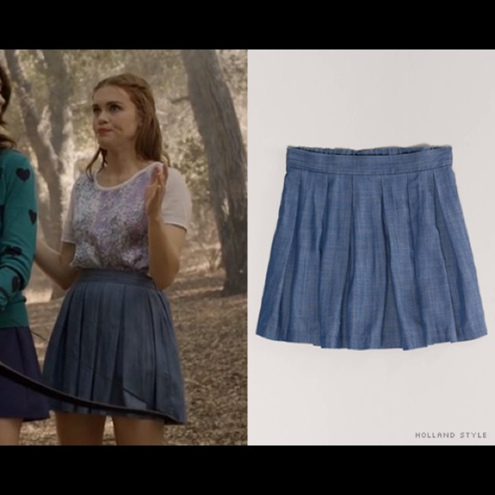 CHAMBRAY CIRCLE SKIRT ASO LYDIA MARTIN