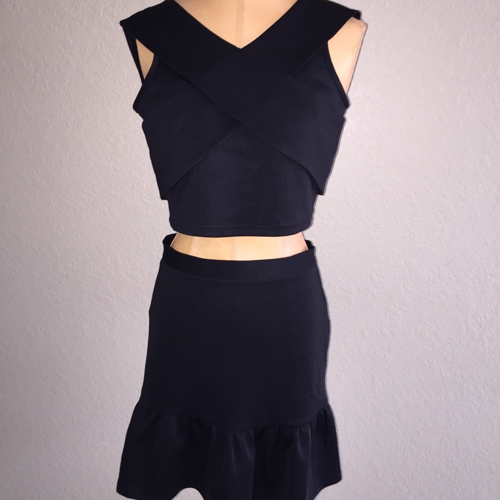 NWT Crop Top and Skirt Set