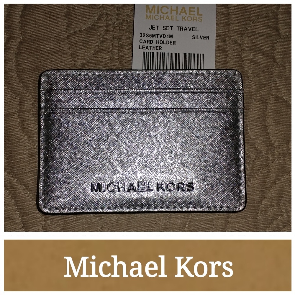 🆕 NWT Michael Kors Jet Set Card Case