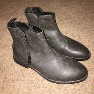 H&M Zip-Up Black Boots