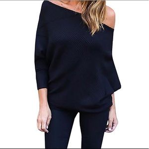 Off shoulder sweater
