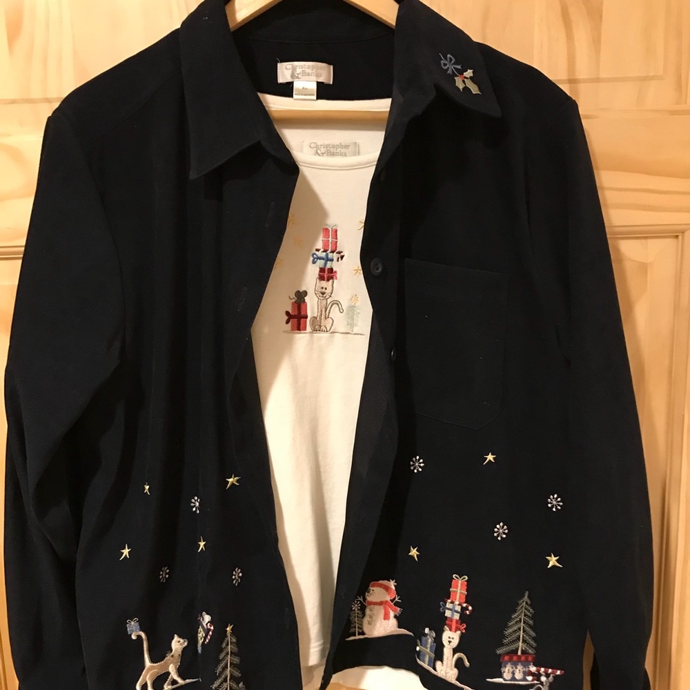 Christmas jacket and shirt set