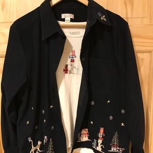 Christmas jacket and shirt set