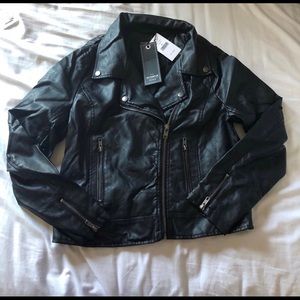 Faux leather jacket
