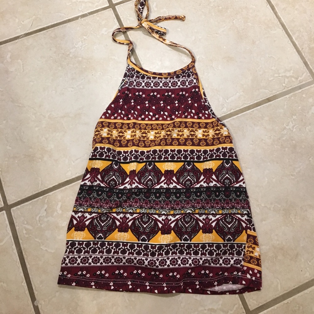 Halter, Backless, Crop Top- NEVER WORN