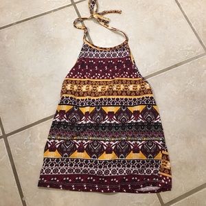 Halter, Backless, Crop Top- NEVER WORN