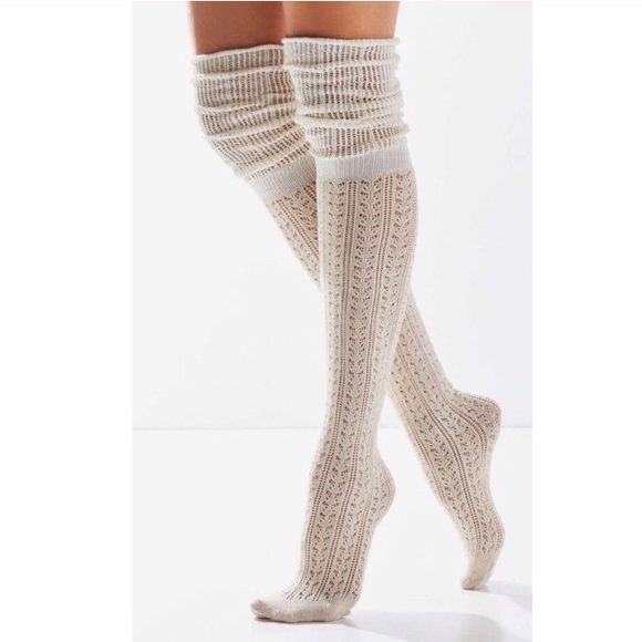 Urban Outfitters Accessories - Out From Under crochet knit knee socks
