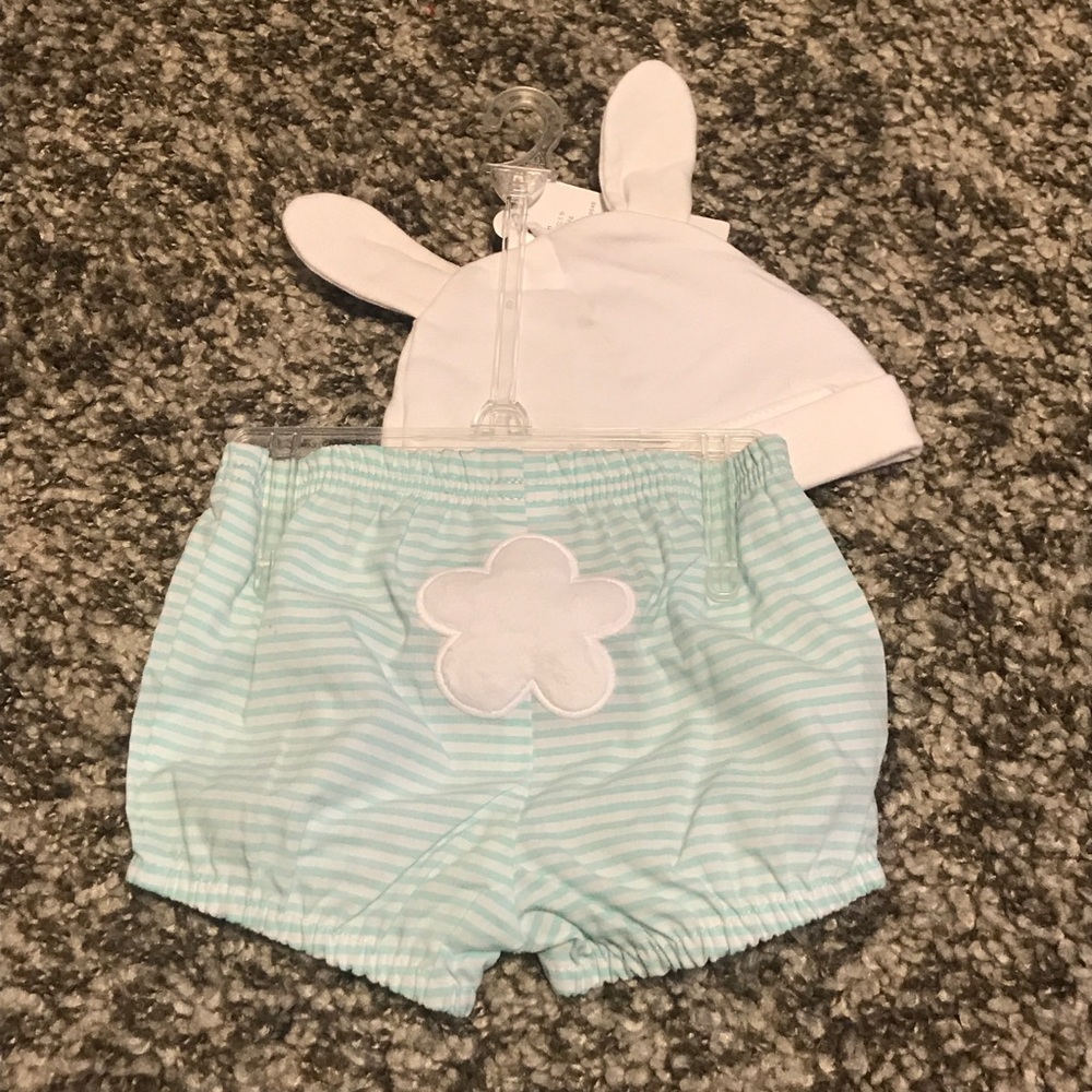 New Easter Bunny Baby Hat and Diaper Cover 🐰 - Picture 2 of 2