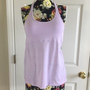 🎄Athleta Purple Workout Tank padded Bra Sz M