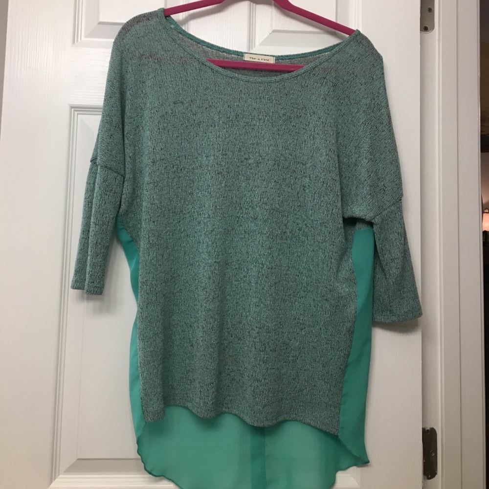Blue Blouse Perfect for Spring and Fall!