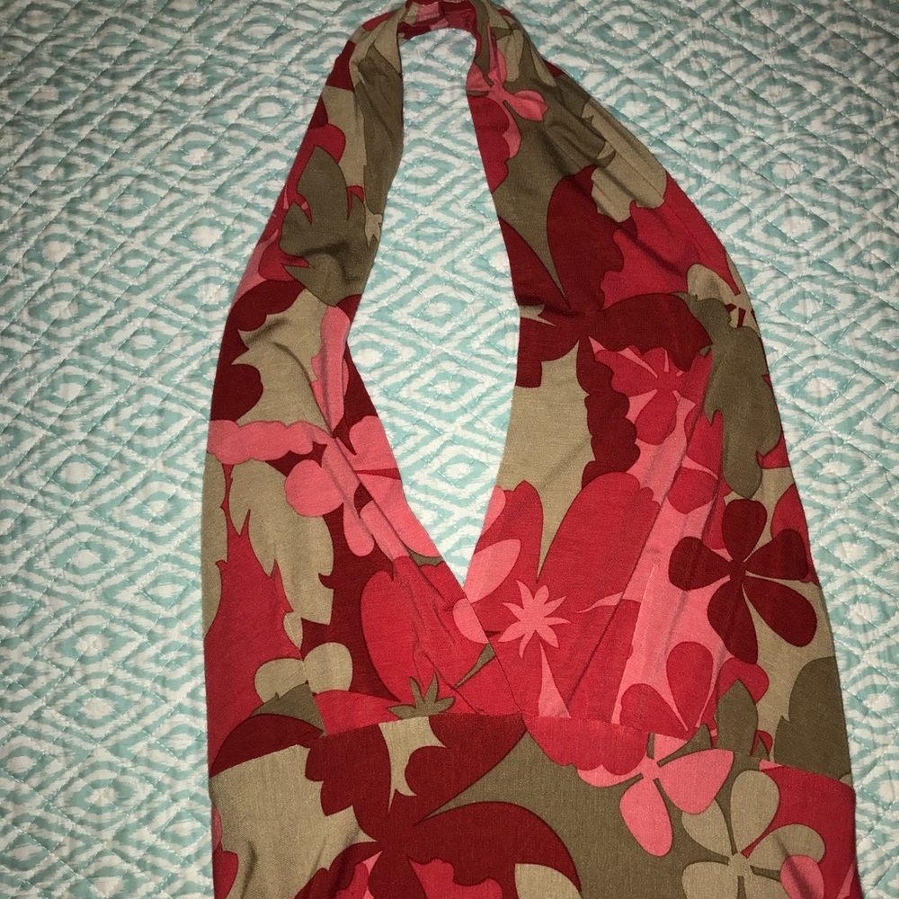 Mod Vintage Halter top- Woven in Italy