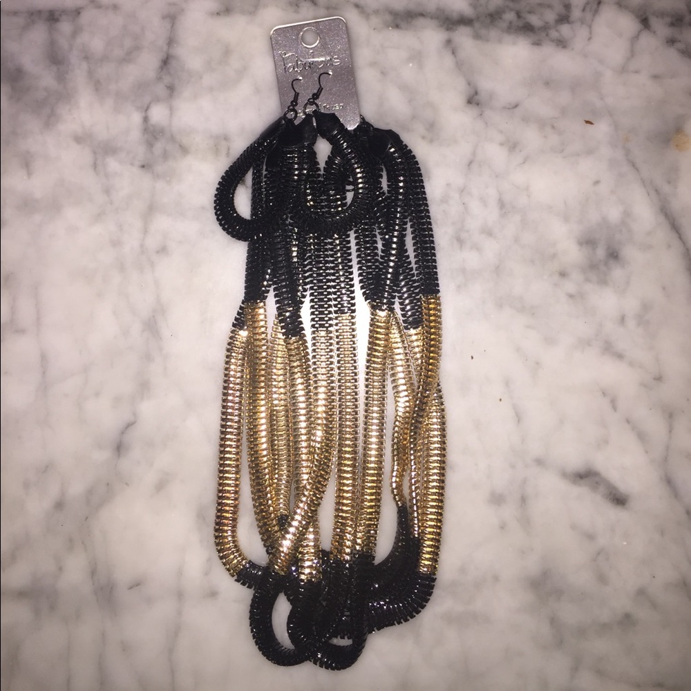 Black and Gold chain necklace