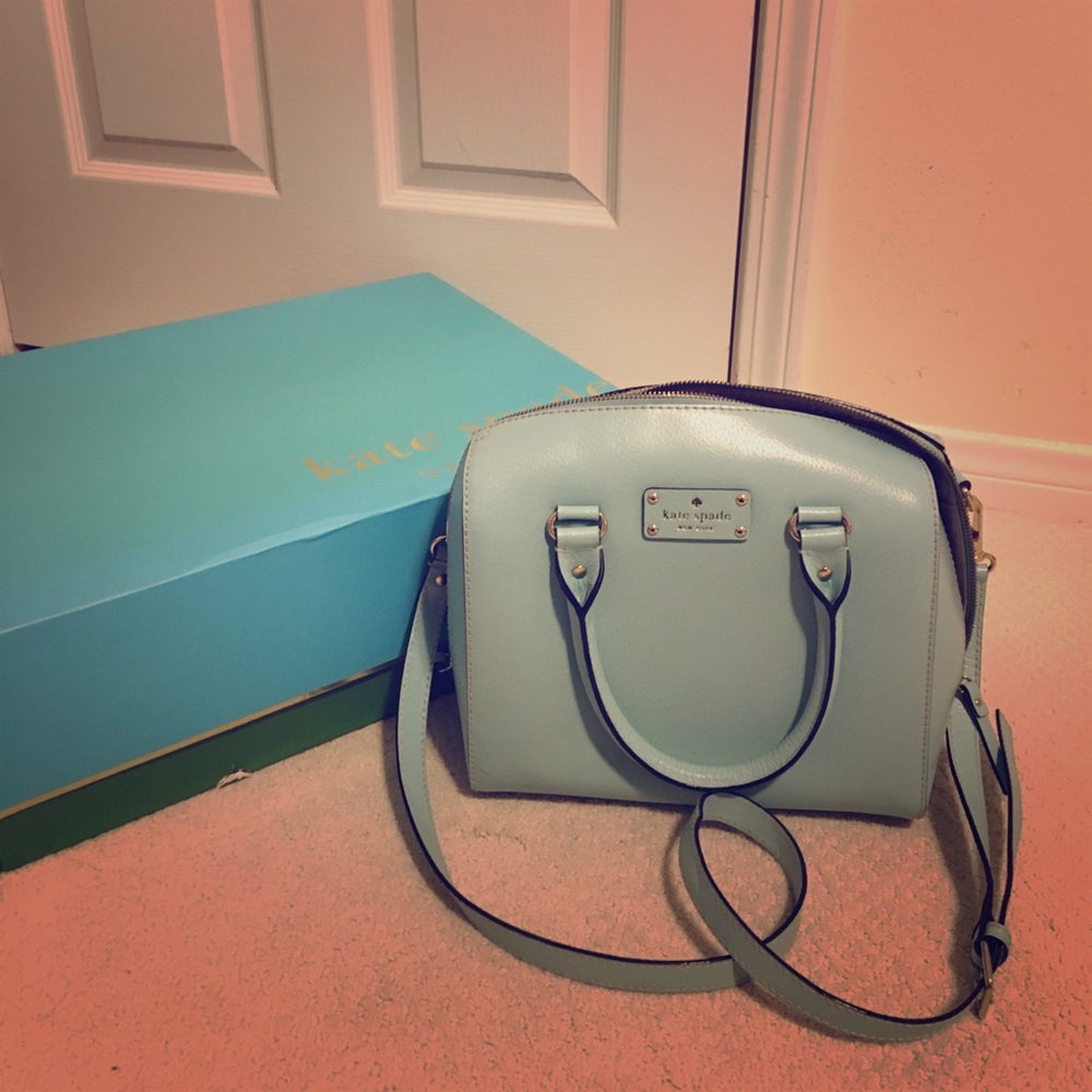 Mint blue Kate Spade bag
