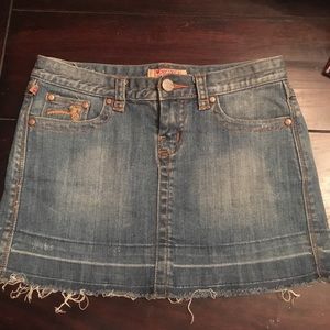 XoXo Premium Denim Jean Mini Skirt .