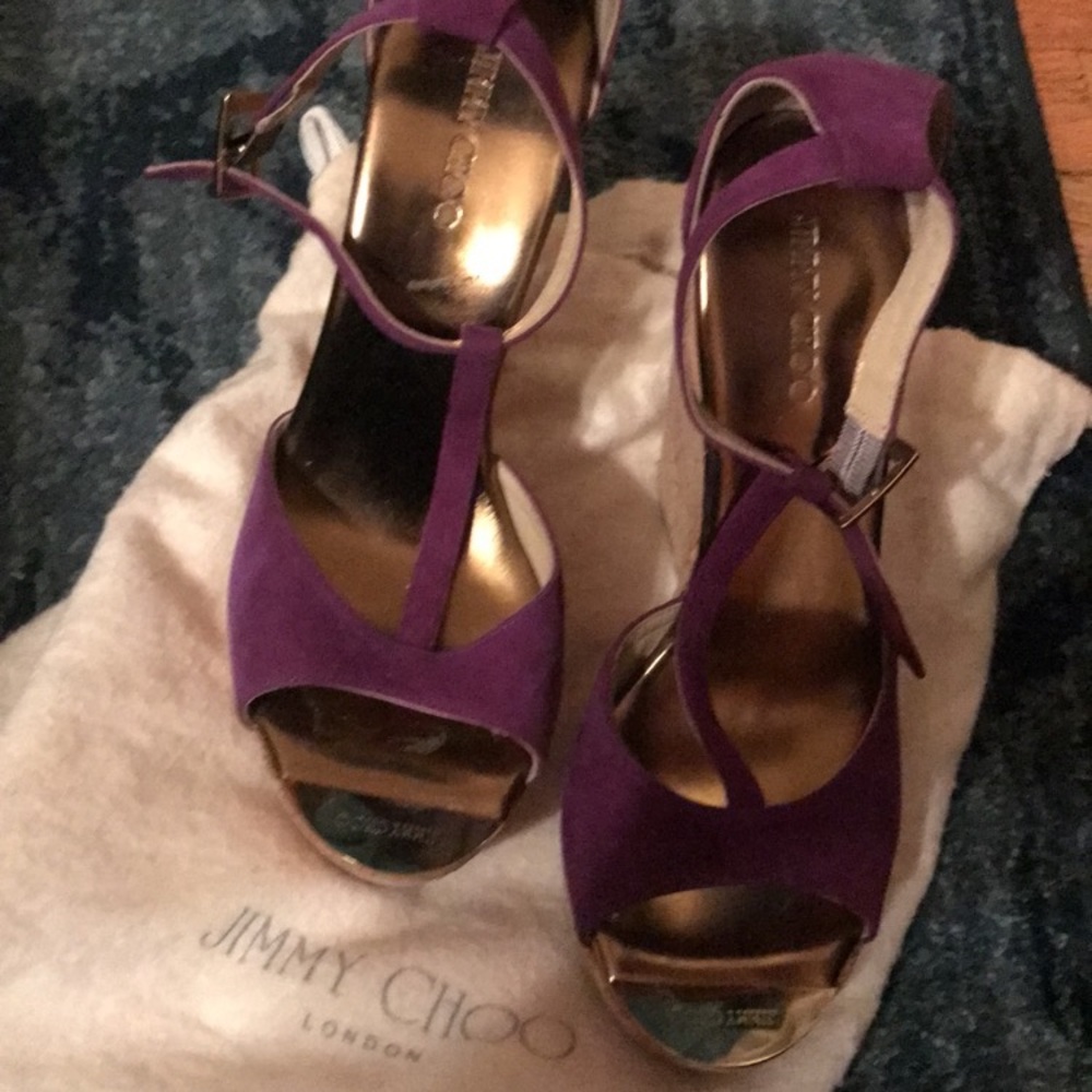 Purple Jimmy Choo Sandals