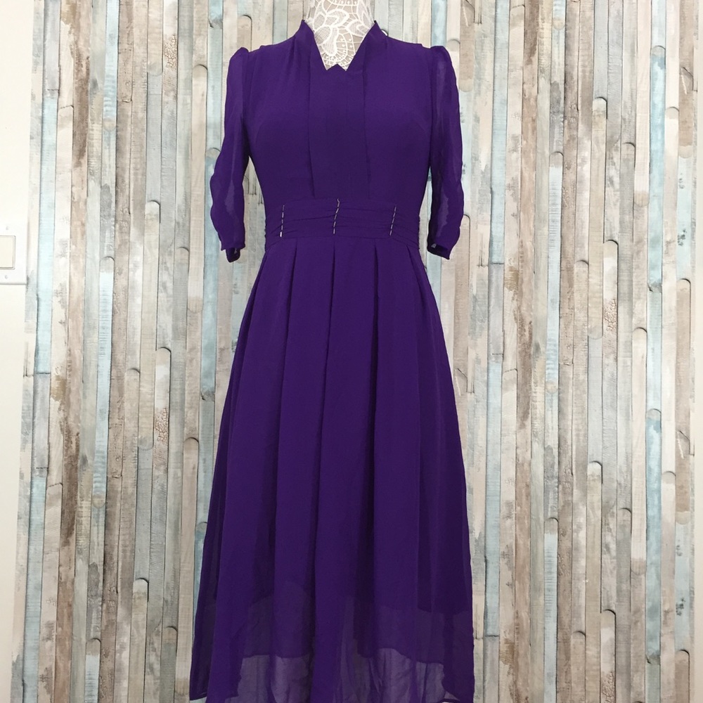 ⬇️$72 NWT GYALWAN Designer Purple Dress