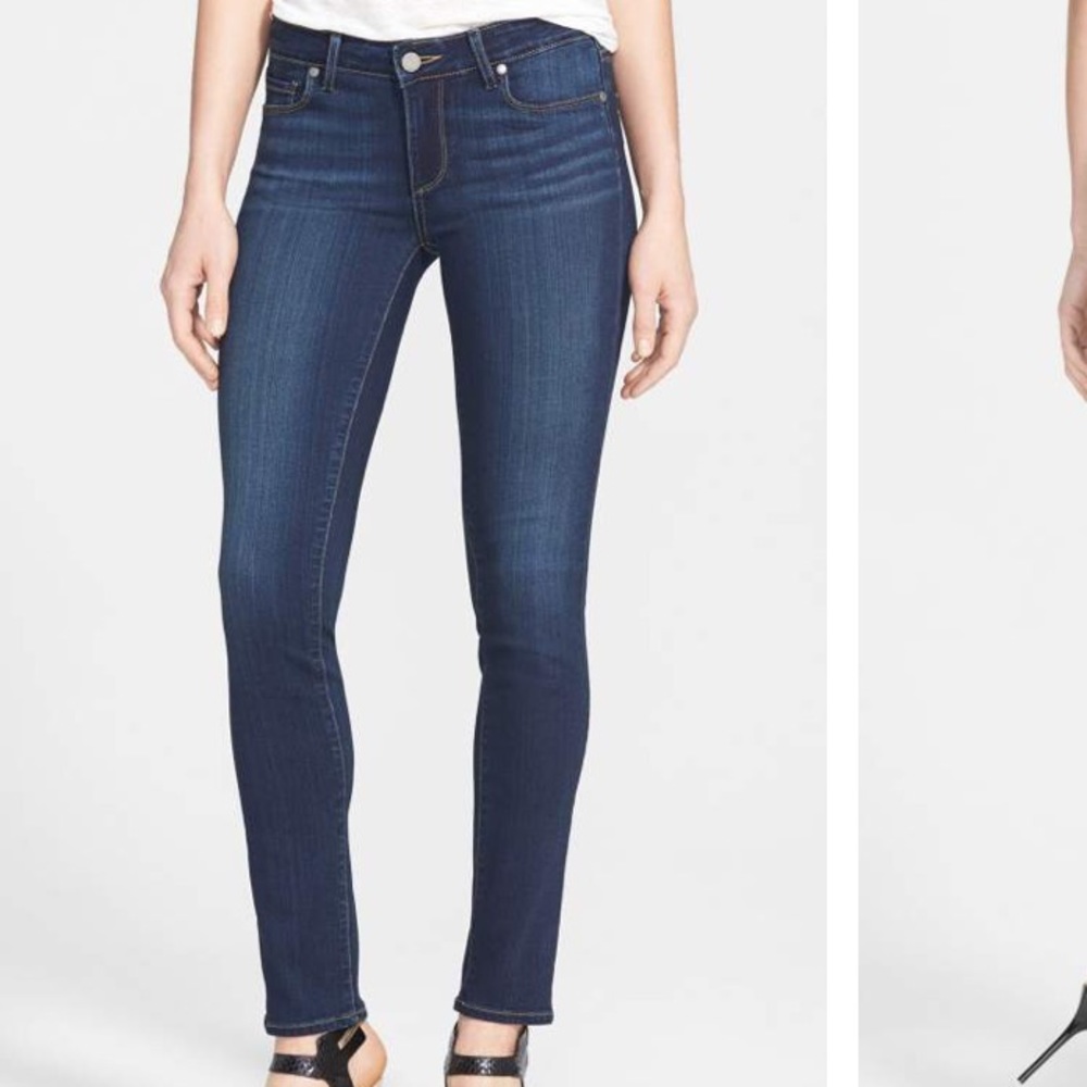 NWOT PAIGE brand black denim jeans Size26.
