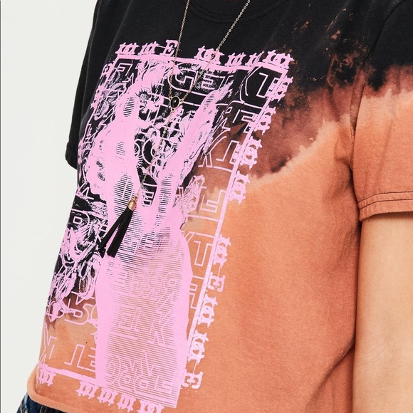 Misguided Bleached Crop Top - Picture 3 of 3