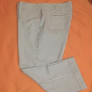 Pinstripe Ankle Pants