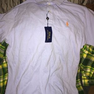 Men baby blue Polo short sleeve shirt