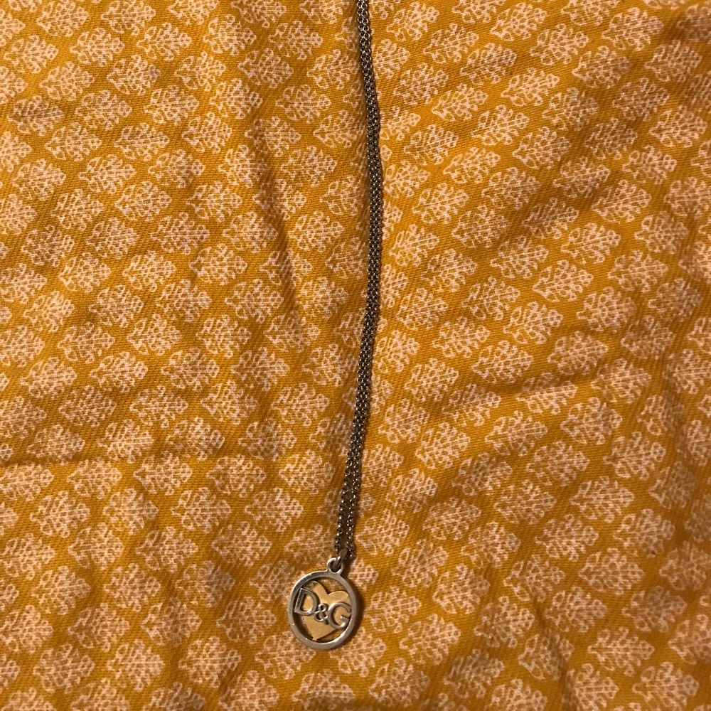 Authentic D&G White and yellow gold necklace