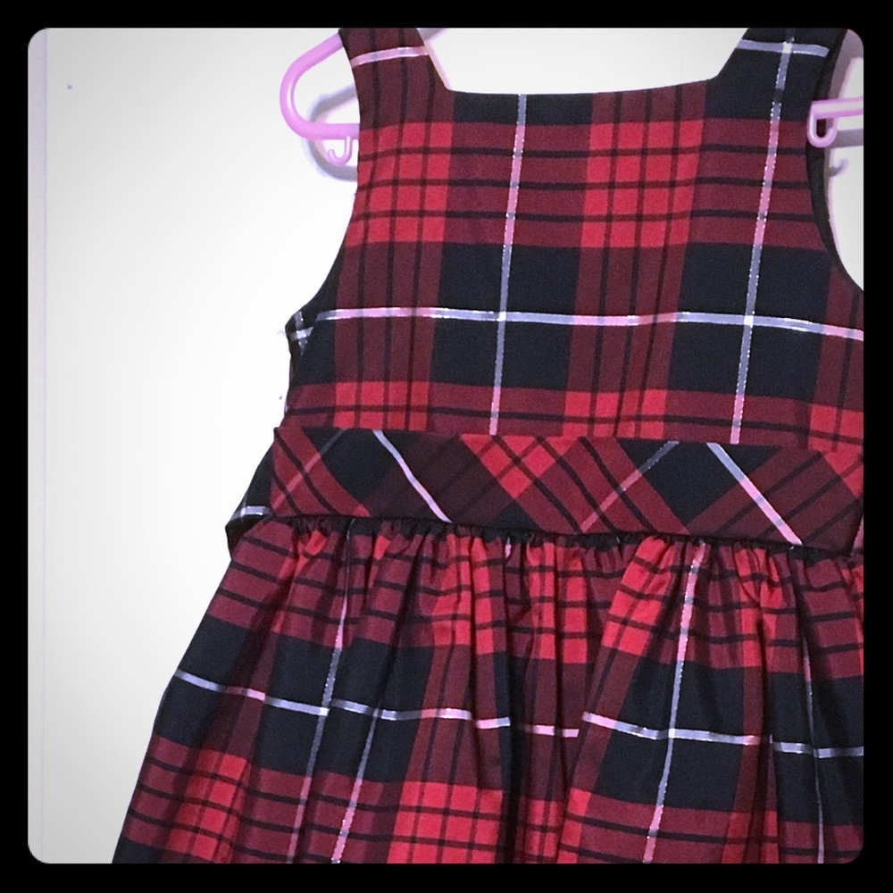 Youngland Red Watch Plaid Holiday Dress, size 5