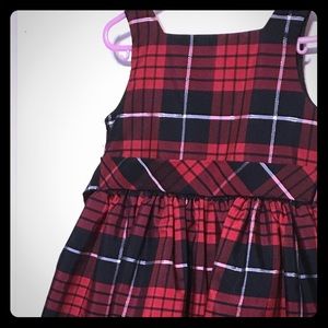 Youngland Red Watch Plaid Holiday Dress, size 5