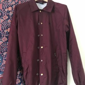 HUF Maroon Windbreaker