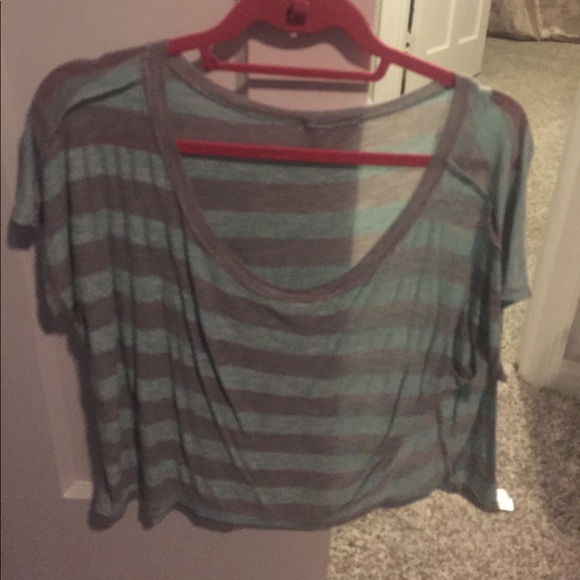 Blue and grey striped float top - Picture 1 of 2