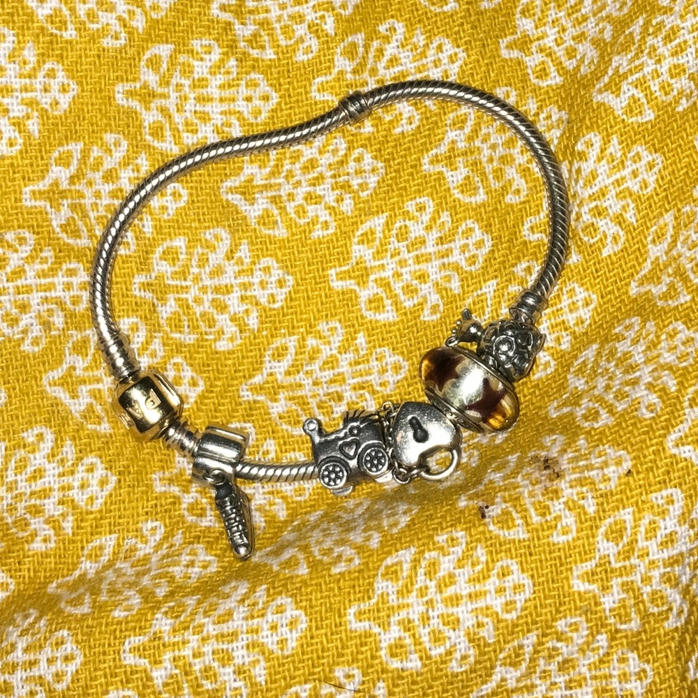 Never worn Pandora Charm bracelet