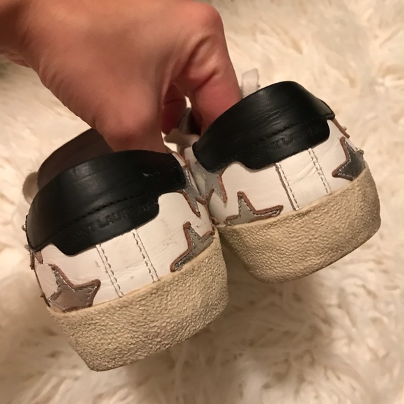 ♥️SOLD♥️Saint Laurent Court Classic Star Sneakers - Picture 6 of 8