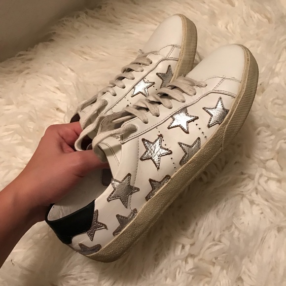 ♥️SOLD♥️Saint Laurent Court Classic Star Sneakers - Picture 7 of 8