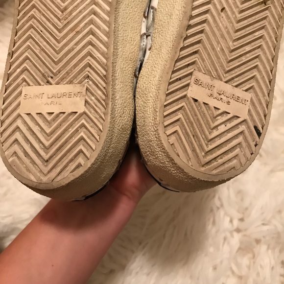 ♥️SOLD♥️Saint Laurent Court Classic Star Sneakers - Picture 8 of 8