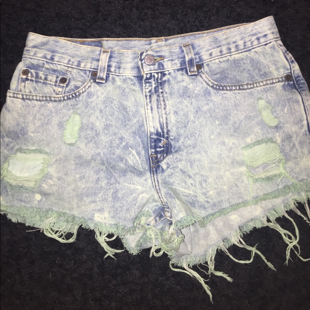 Levi’s destroyed shorts