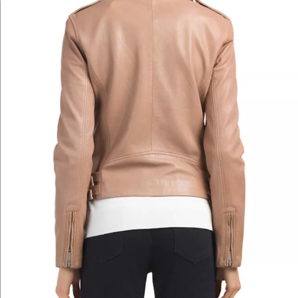 AMARYLLIS Leather Moto Jacket - Size L - Picture 3 of 8