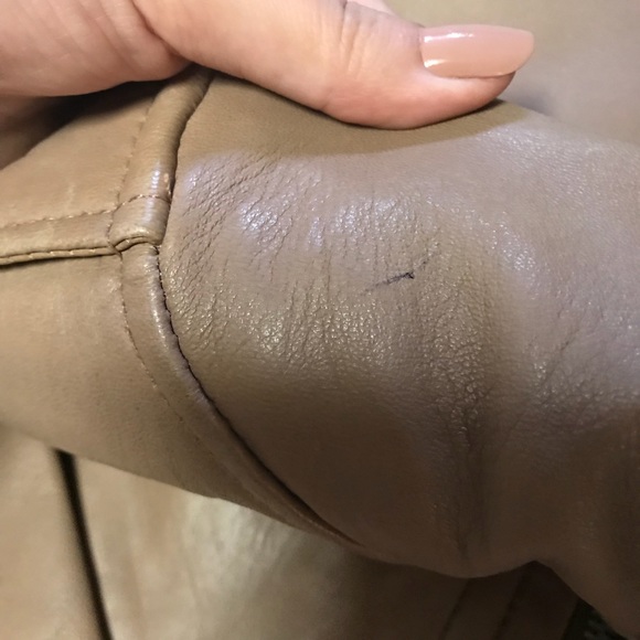 AMARYLLIS Leather Moto Jacket - Size L - Picture 4 of 8