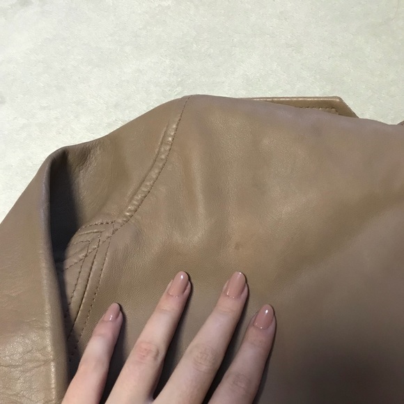 AMARYLLIS Leather Moto Jacket - Size L - Picture 6 of 8